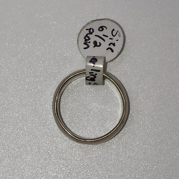 Plain Sterling Silver Ring, Size 6 1/2 - Picture 3 of 9